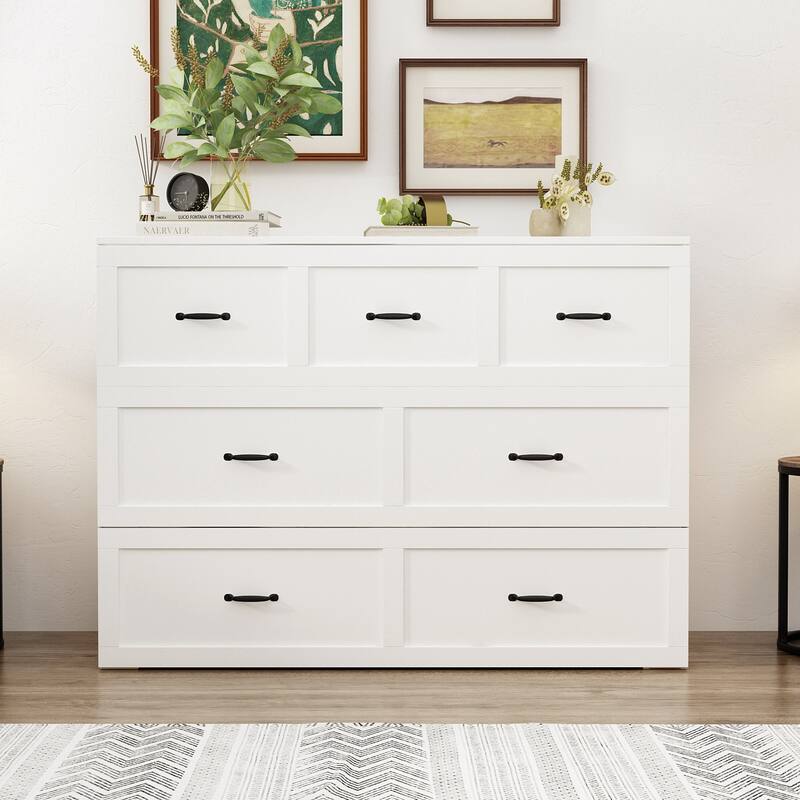 Full Size Murphy Bed Chest with Drawers For Home Office or Small Room