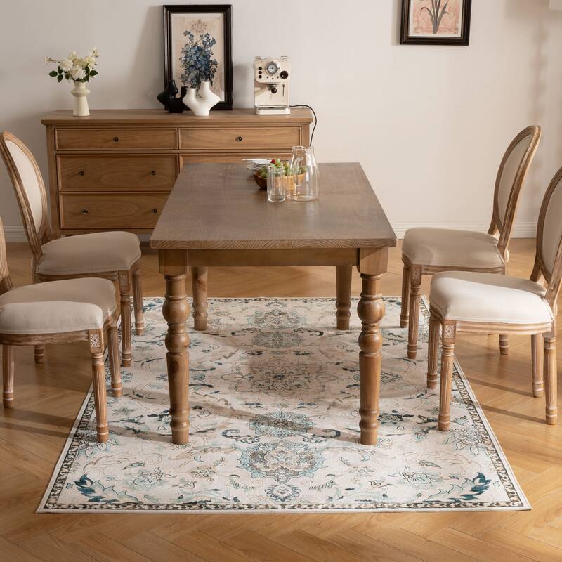 Soft and Non-Slip Machine-Washable Foldable Multi-Use Area Rug