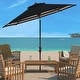 preview thumbnail 5 of 23, SAFAVIEH Athens Inside Out Striped 9-foot Outdoor Umbrella