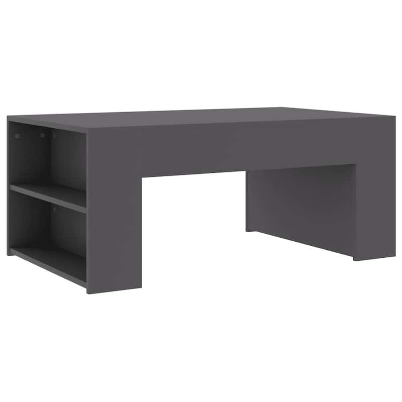 vidaXL Coffee Table Gray 39.4"x23.6"x16.5" Chipboard
