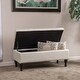 preview thumbnail 20 of 31, Chantelle Fabric Storage Ottoman by Christopher Knight Home Beige