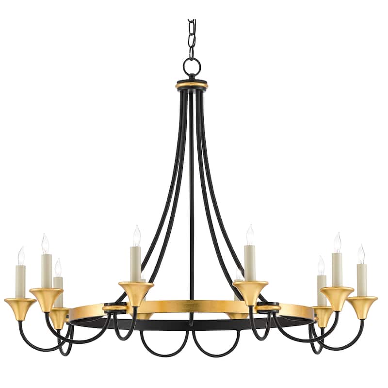 Currey & Company Hanlon Chandelier - 29.5"h x 36.75"dia