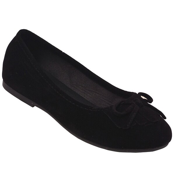 girls black flats
