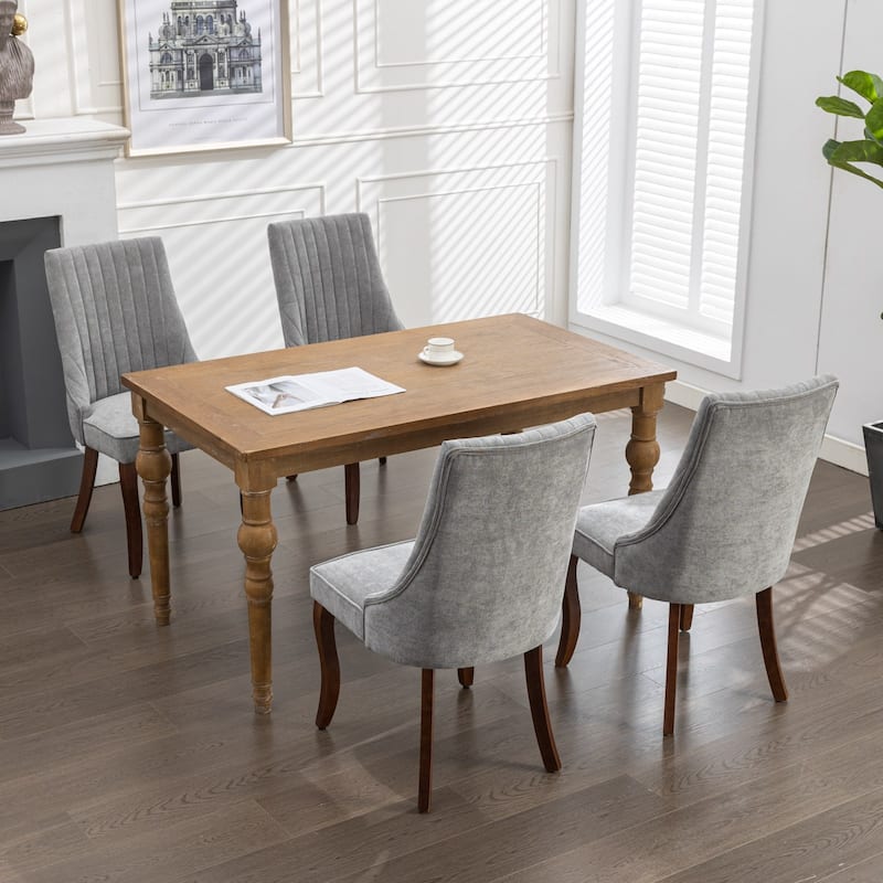 Linen Dining Chairs Channel Kitchen Dinner Chair