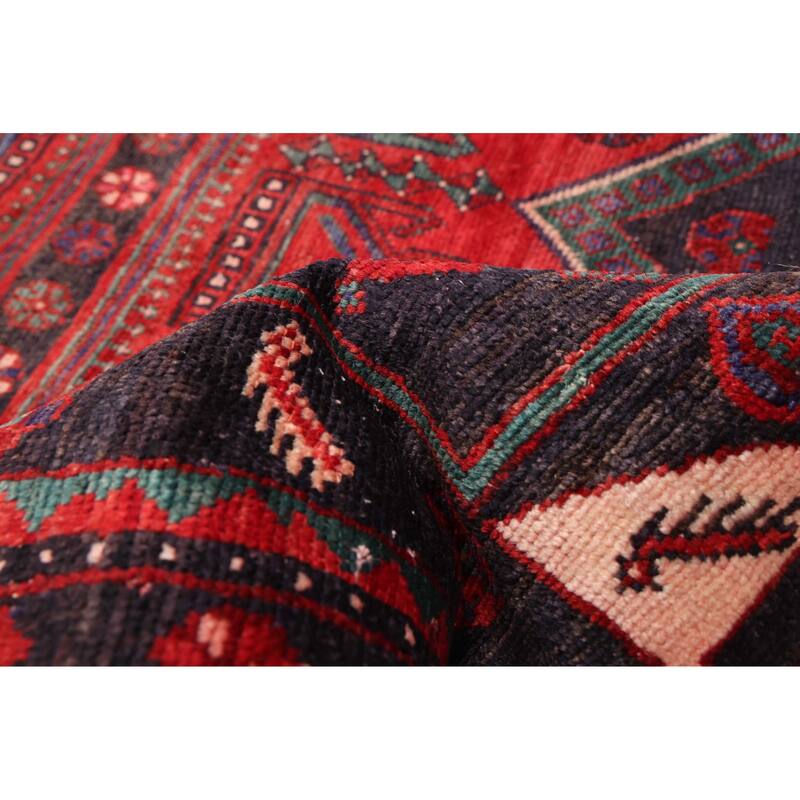 ECARPETGALLERY Hand-knotted Konya Anatolian Dark Navy, Red Wool Rug - 4'0 x 10'0