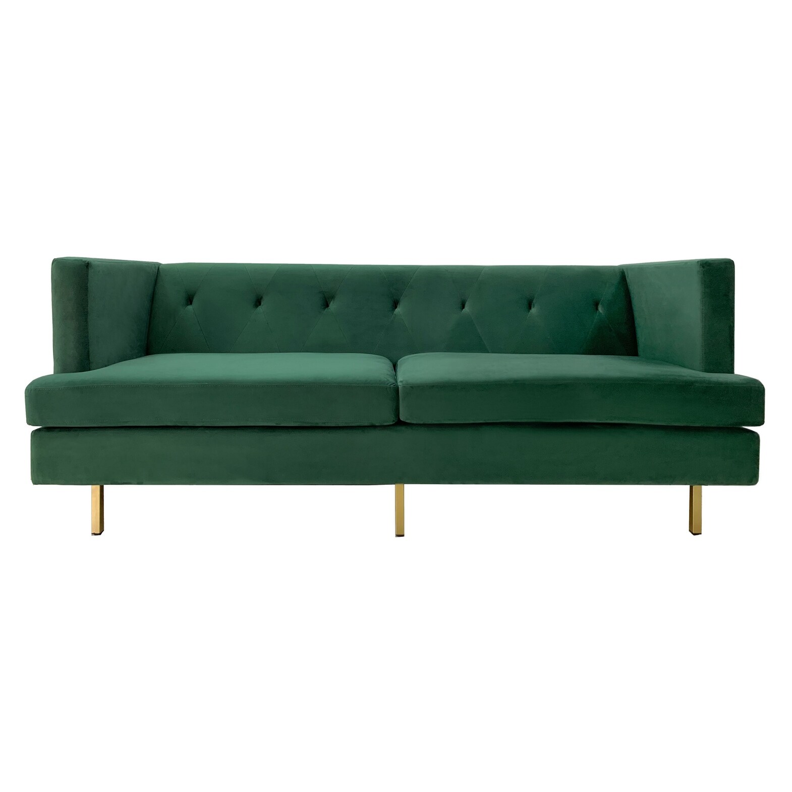 Shop Safavieh Couture Konrad Velvet Tufted Sofa 82 W X 31 5 L X 31 3 H Overstock 31849594