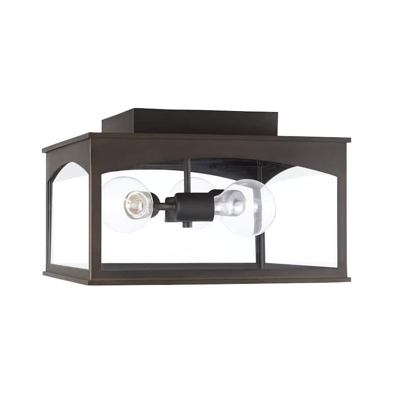 Burton 3-light Outdoor Flush Mount