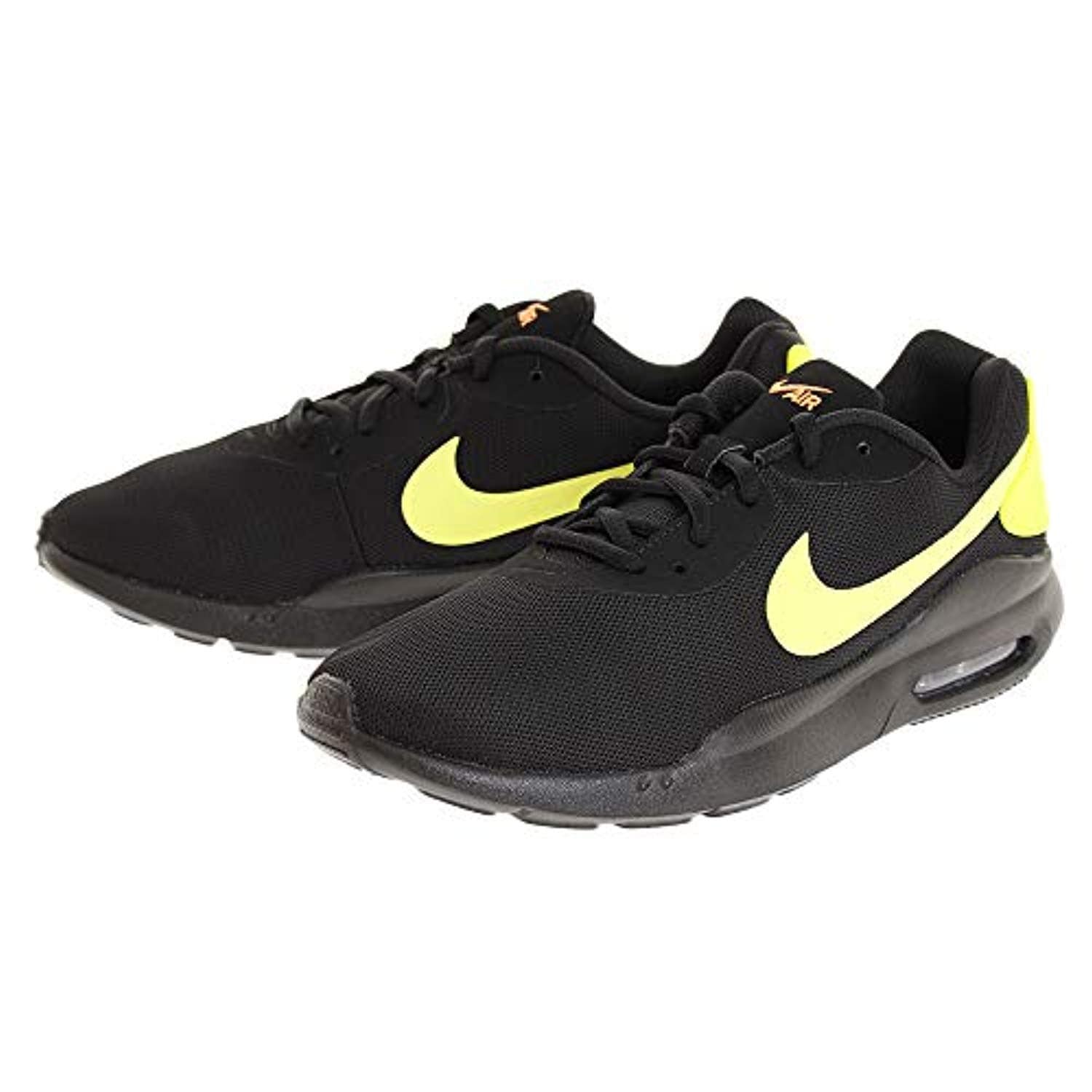 Shop Nike Men S Air Max Oketo Running Shoe Black Volt Total Orange