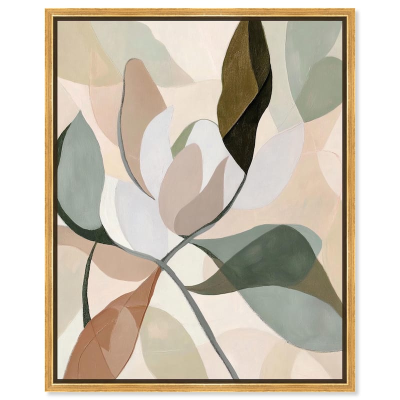 Leaf Prints II Canvas by Art Remedy - 36" x 45" - Gold