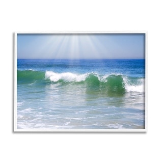 Stupell Rolling Ocean Waves Photography Framed Giclee Art Design by ...