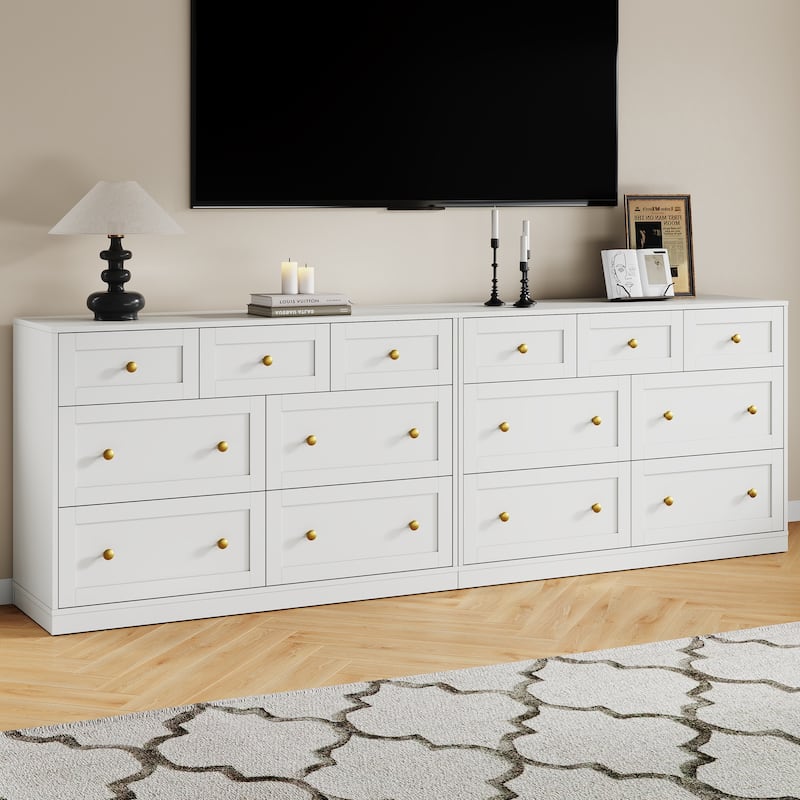 White 7-Drawer Dresser