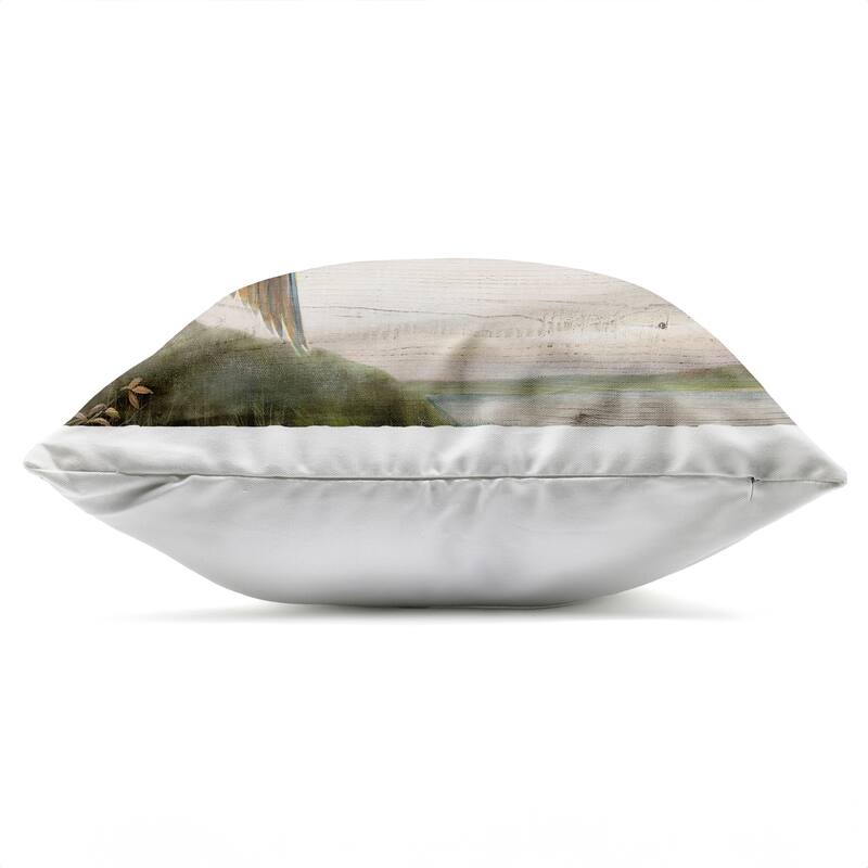 Stupell Flying Geese over Rustic Printed Outdoor Throw Pillow Design by Ruane Manning