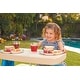 preview thumbnail 4 of 3, Picnic Table with Umbrella for Boys, Easy Movable Playing Table and Chairs Set, Plastic