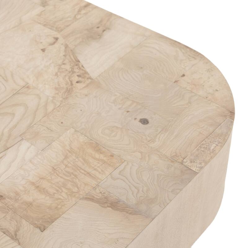Aileen Coffee Table-Bleached Burl