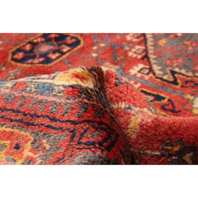 ECARPETGALLERY Hand-knotted Anatolian Vintage Red Wool Rug - 4'4 x 6'11