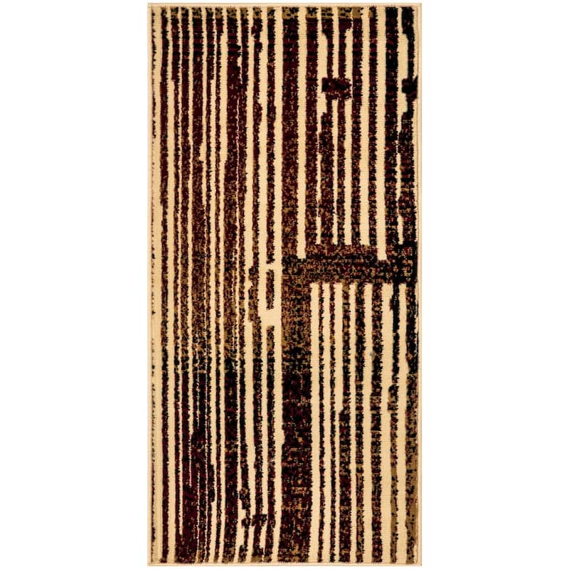 Nourison Grafix Indoor Striped Area Rug - 2' x 4' - Brick/Multi - Rectangle