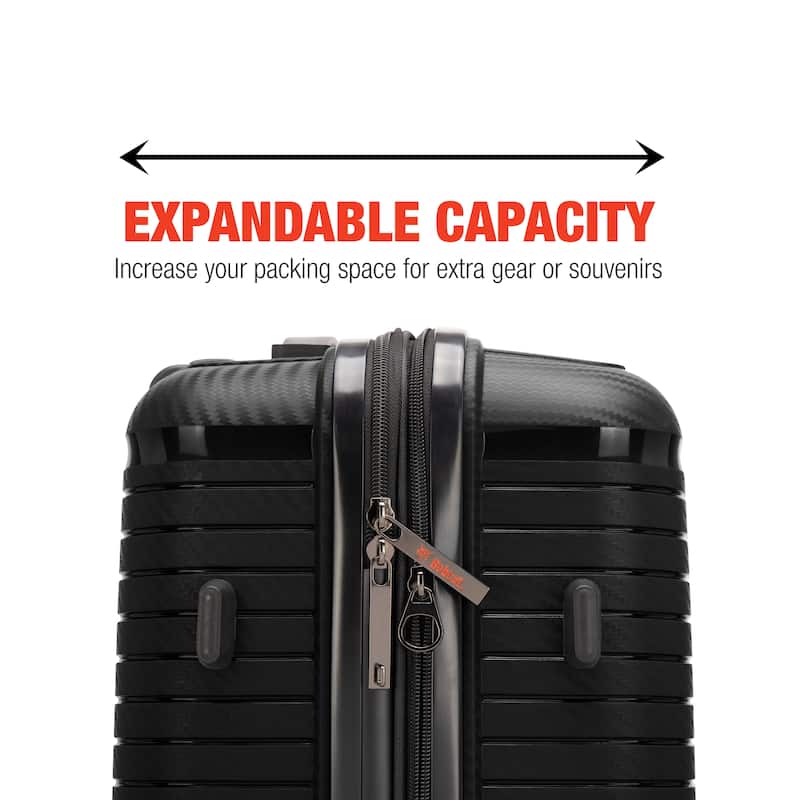 Bobcat Trencher 3-Piece Expandable Hardside Spinner Luggage Set