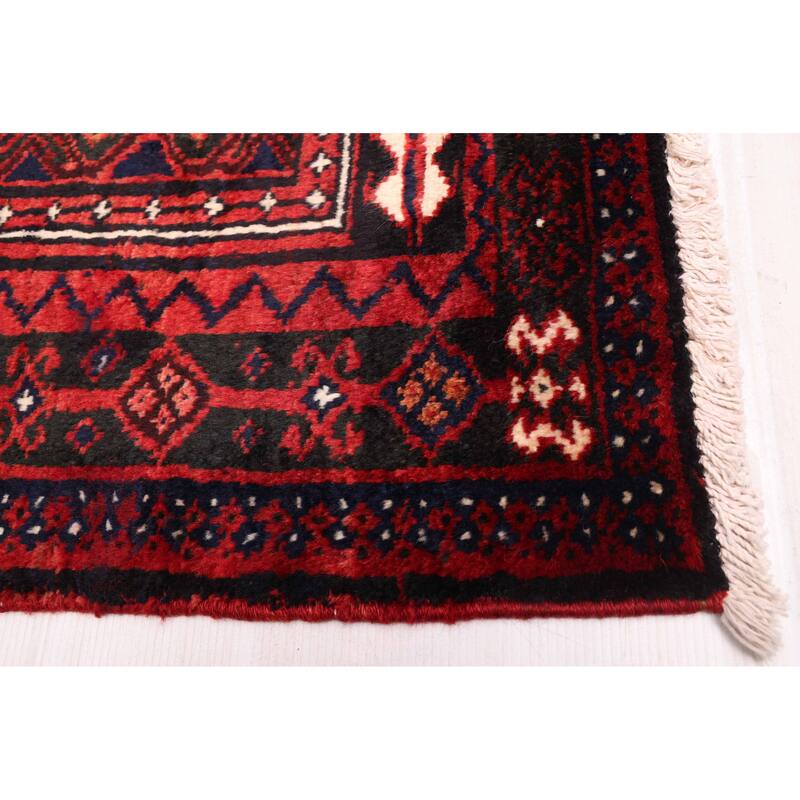 ECARPETGALLERY Hand-knotted Melis Vintage Red Wool Rug - 5'4 x 8'4