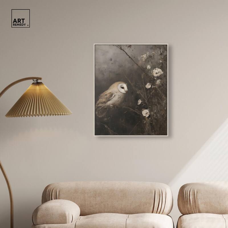 Owl in the Shadows I Canvas by Art Remedy