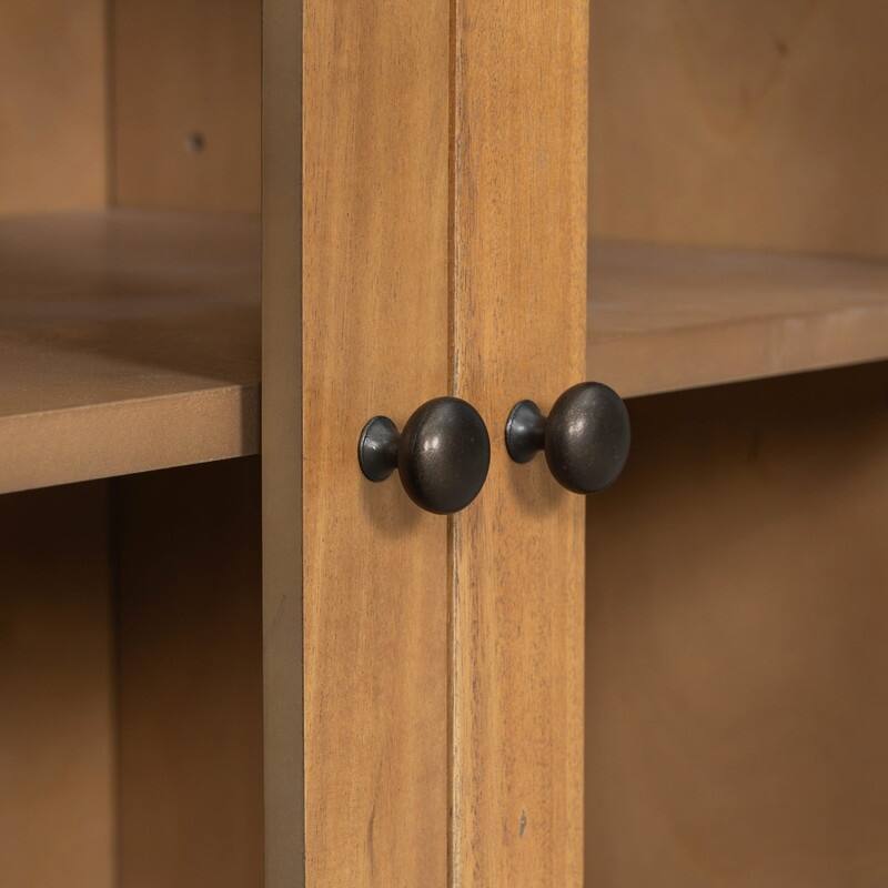 55.1" Large Storage Cabinet with 2 Doors and 7 Drawers for Living and Dining Room Organization