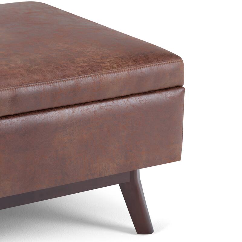 Wyndenhall Ethan Mid-century Modern Rectangular Table Ottoman