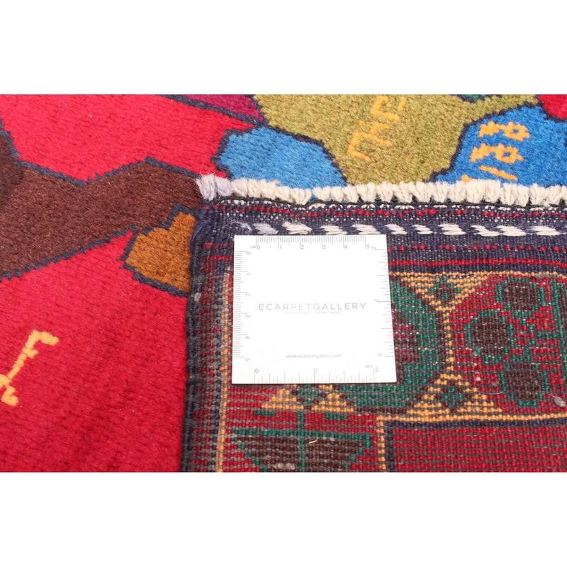 ECARPETGALLERY Hand-knotted Teimani Red Wool Rug - 2'9 x 4'10