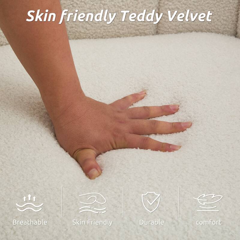 Swivel Upholstered Barrel Chair, Round Armchairs with Curved Backrest, Comfy Accent Chair with Thickened Cushion