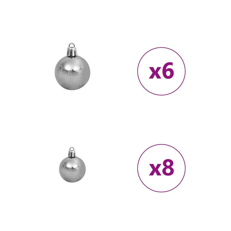 vidaXL Christmas Tree Party Decoration Artificial Slim Tree with Stand PVC