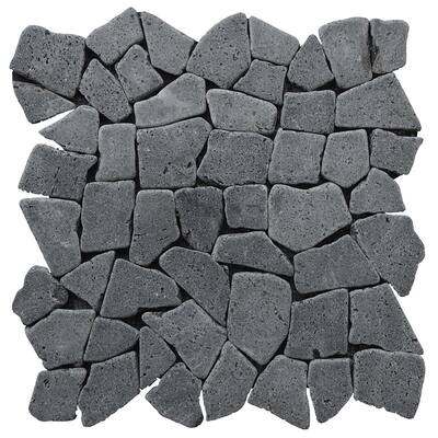 Cruz Bay Studio XR3R Fit Mosaic - 11" x 11" Pebble and Rock Floor and