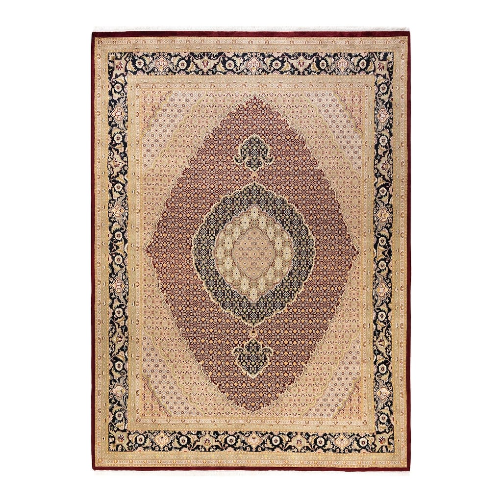 Overton Hand Knotted Wool Vintage Inspired Traditional Mogul Red Area Rug - 8 x 10