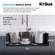 preview thumbnail 15 of 16, KRAUS Forteza Granite 33 inch Undermount Drop-in Kitchen Sink