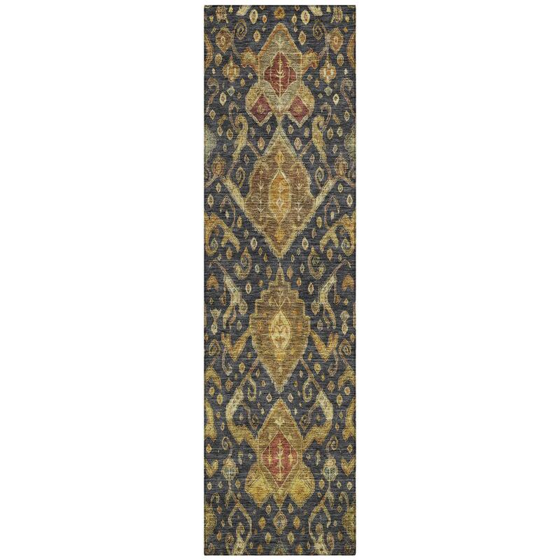 Machine Washable Indoor/ Outdoor Traditional Venetian Chantille Rug