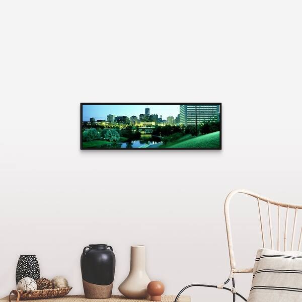 Shop Omaha Ne Black Float Frame Canvas Art Overstock 25522000