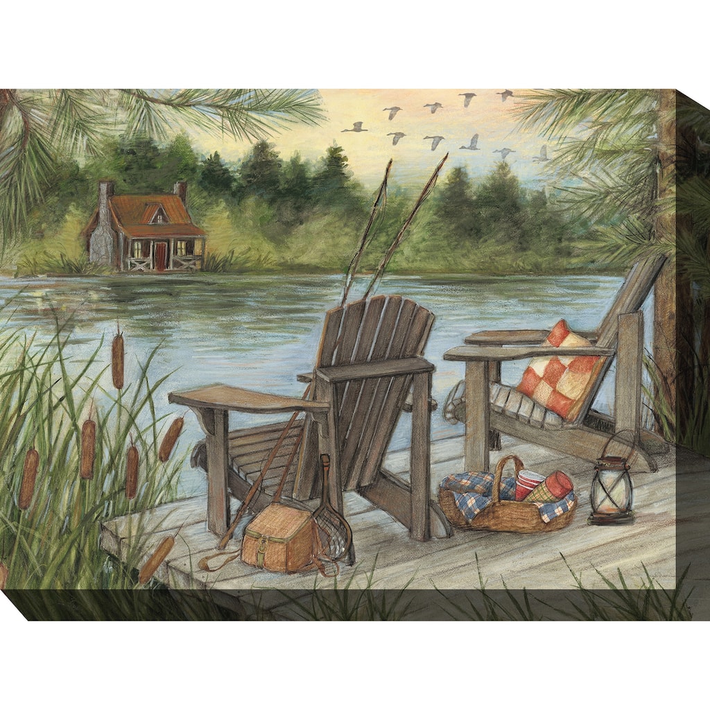 Lake Time Indoor/Outdoor Art 40"x30"