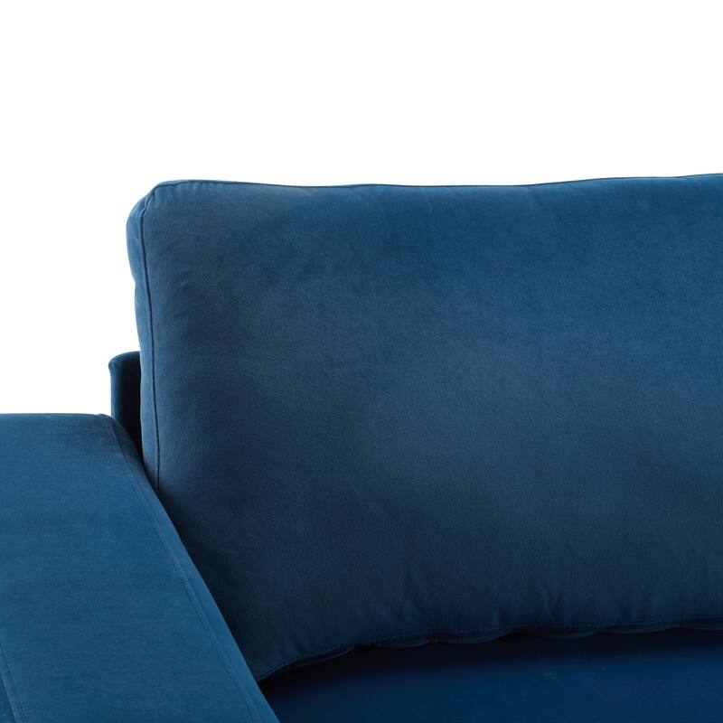 81" Classic Polyester 3-Seater Sofa with Soft Fabric Upholstery