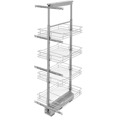 Rev-A-Shelf 5700 Series 51-58 Inch Adjustable Height Pull Out 4 Tier