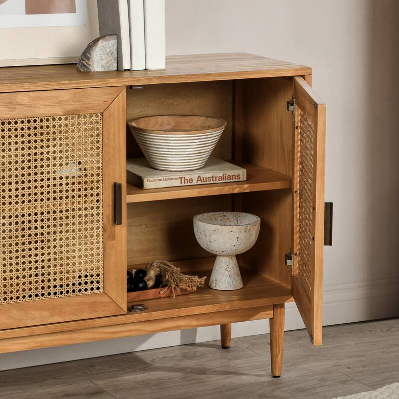 Edris 4-Door Accent Cabinet By Kosas Home - 31.7Hx78.75Wx15D