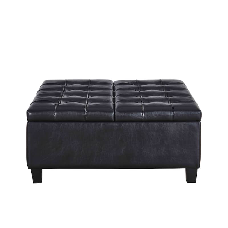 Large Square Tufted Storage Ottoman - Bed Bath & Beyond - 40302137