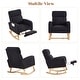 preview thumbnail 107 of 105, HOMYKA Rocking Chair for Nursery with Footrest