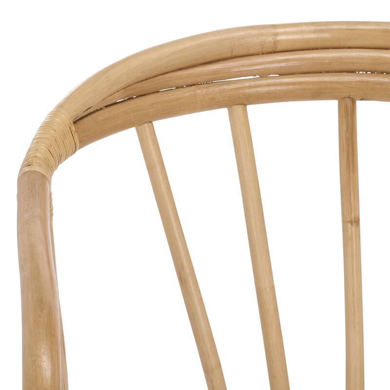 SAFAVIEH Home Billie Rattan Dining Chair - 27"W x 24"D x 33"H