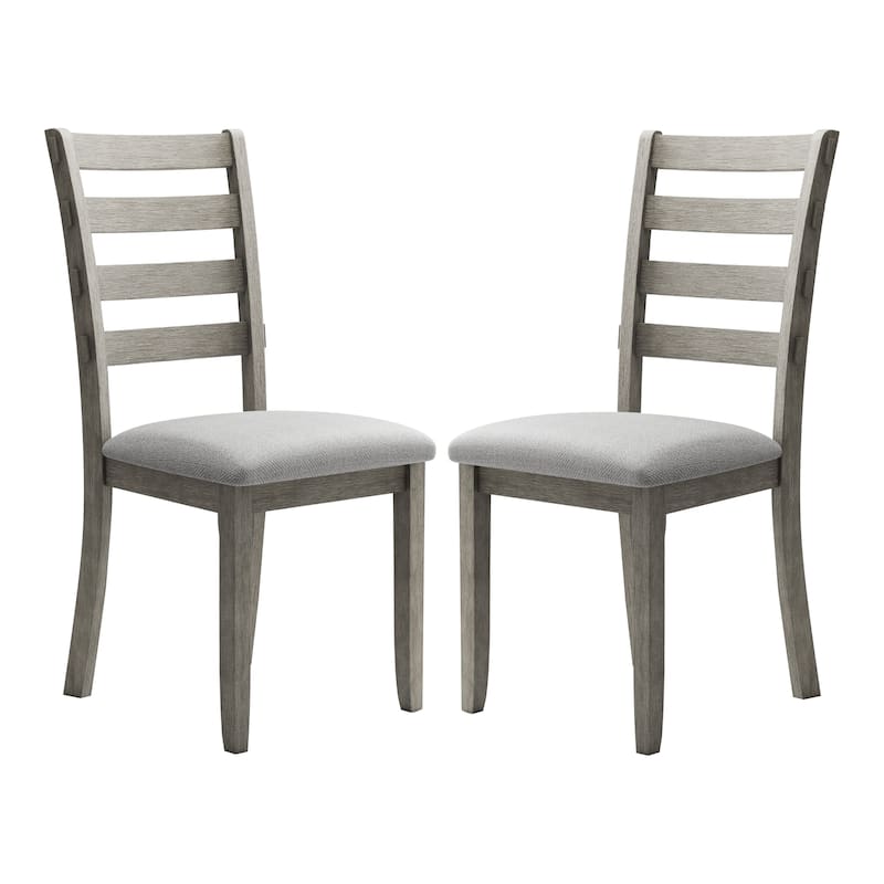 Furniture of America Bura Farmhouse Gray Dining Chairs (Set of 2)