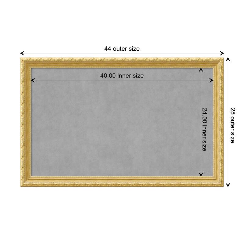 Amanti Art Versailles Gold Framed Magnetic Board - Board Size 40x24