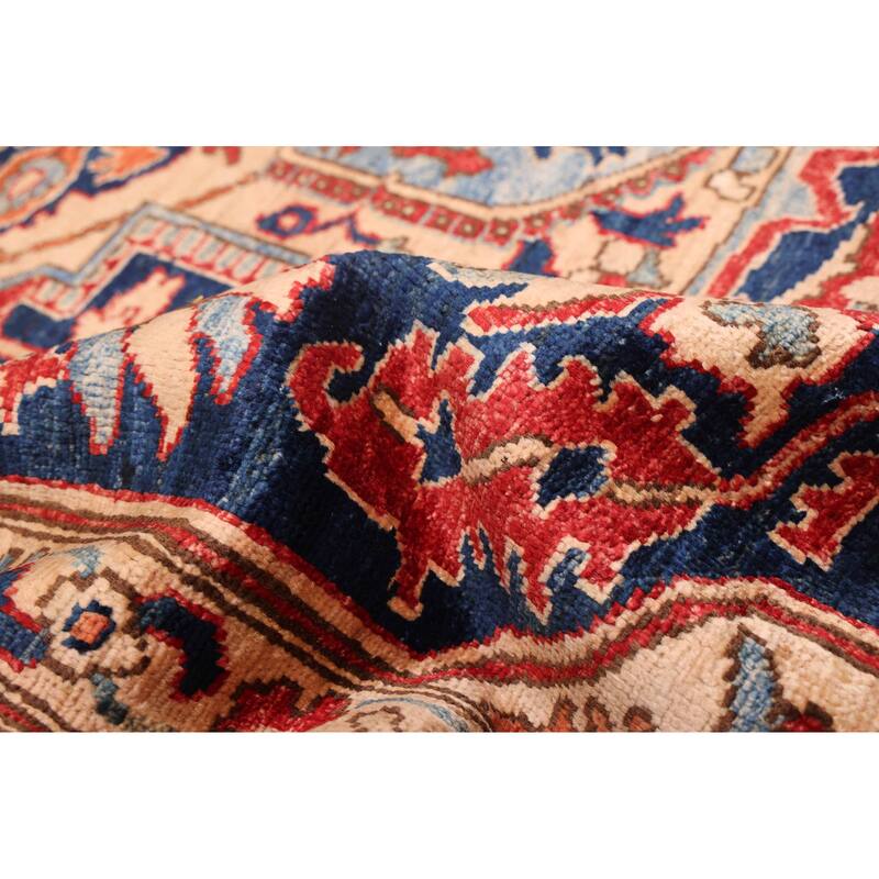 ECARPETGALLERY Hand-knotted Aryana Dark Navy Wool Rug - 8'10 x 11'10