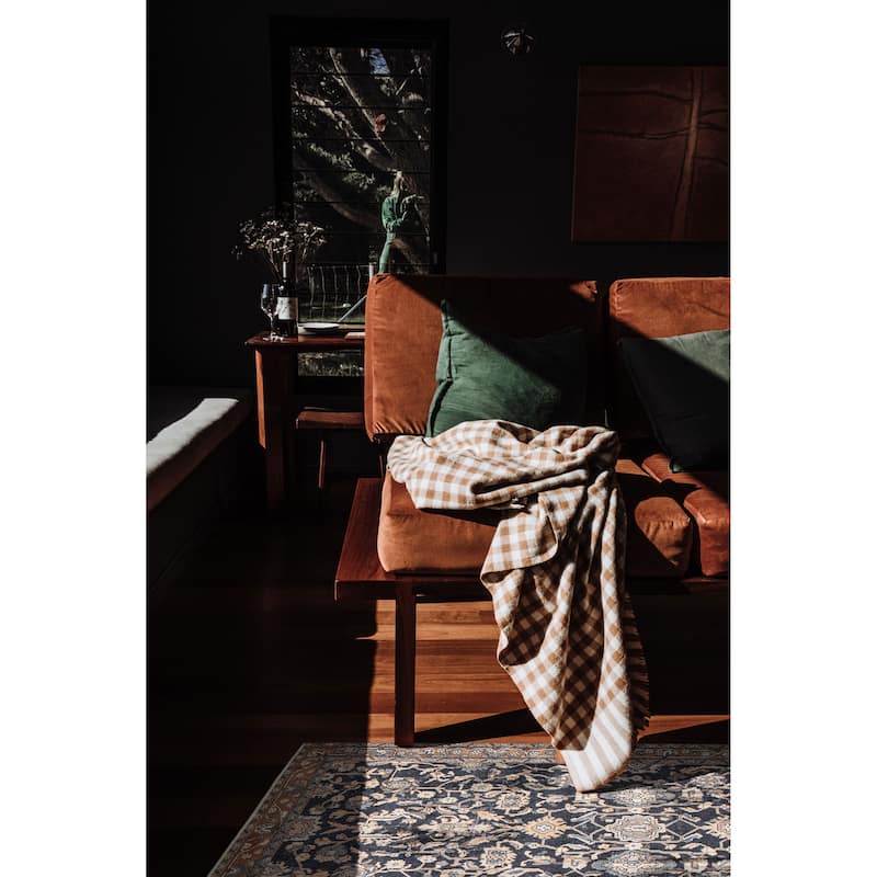 ECARPETGALLERY Hand-knotted Antalya Vintage Navy Wool Rug - 5'0 x 10'6