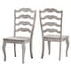 preview thumbnail 16 of 43, Eleanor Ladder Back Dining Chair (Set of 2) by iNSPIRE Q Classic Antique White