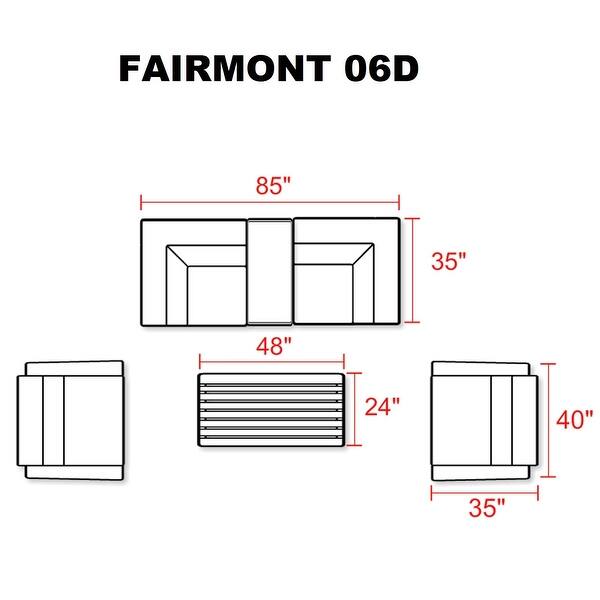 Fairmont 6 Piece Outdoor Wicker Patio Furniture Set Bed Bath & Beyond