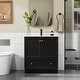 preview thumbnail 2 of 48, 30" Bathroom Vanity Cabinet with Undermount Sink & Faucet 30 in - Black