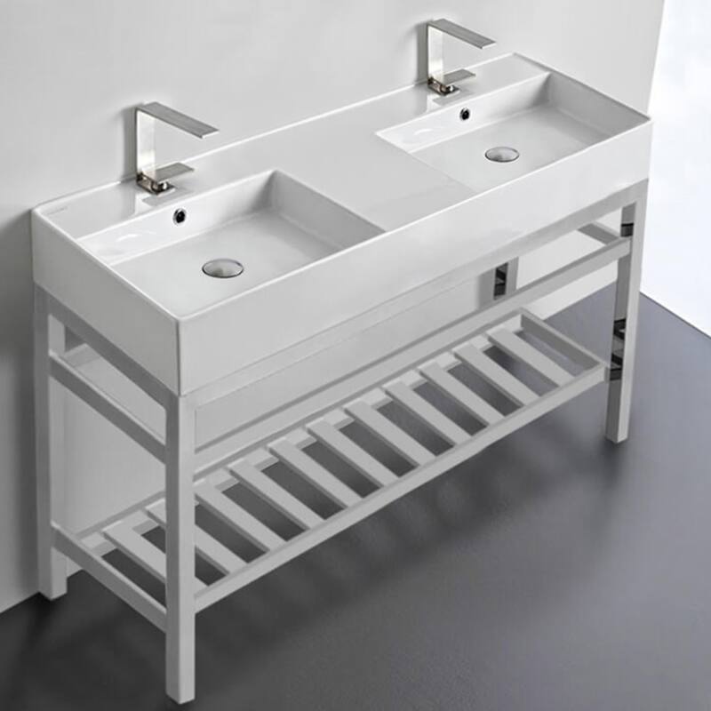 Nameeks Scarabeo 5143-CON2-Two Hole Teorema 2 47-13/16" Rectangular