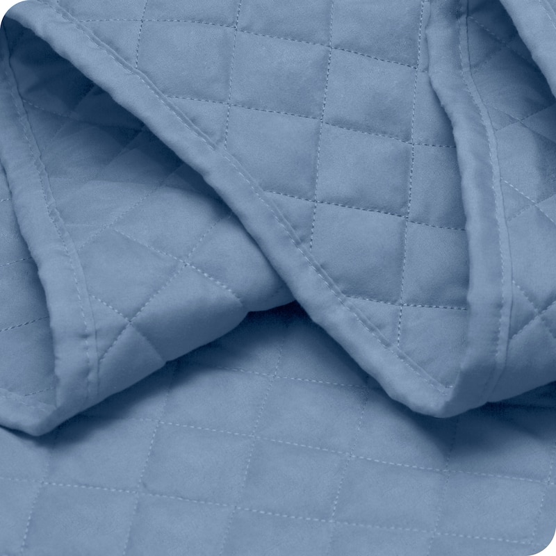 Bare Home Diamond Stitched Lightweight Microfiber Coverlet Set