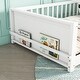 preview thumbnail 9 of 44, Twin size Floor Platform Bed with Built-in Book Storage Rack